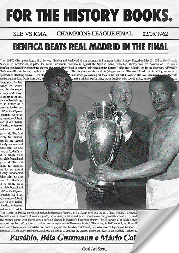 1962 European Champions - SL Benfica