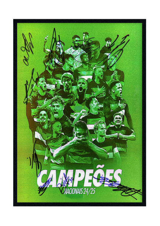 Poster assinado pela equipa do Sporting CP