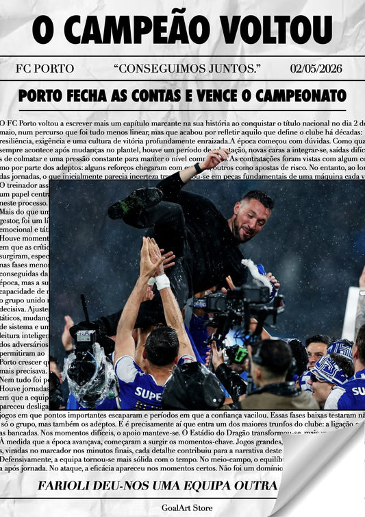 Revista FC Porto "O CAMPEÃO VOLTOU"